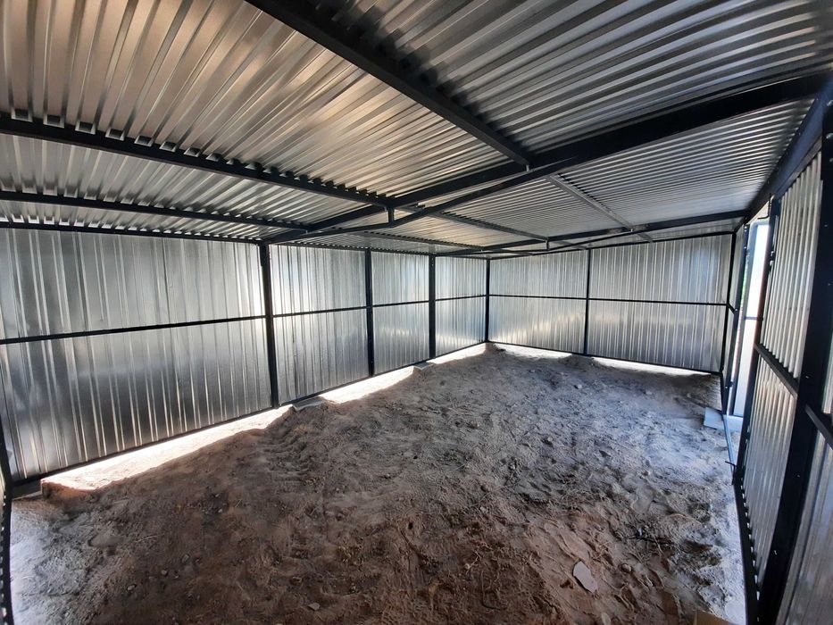 Garaż Blaszany Ocynkowany 2-stanowiskowy - Garaże Blaszane - ESSTAL*