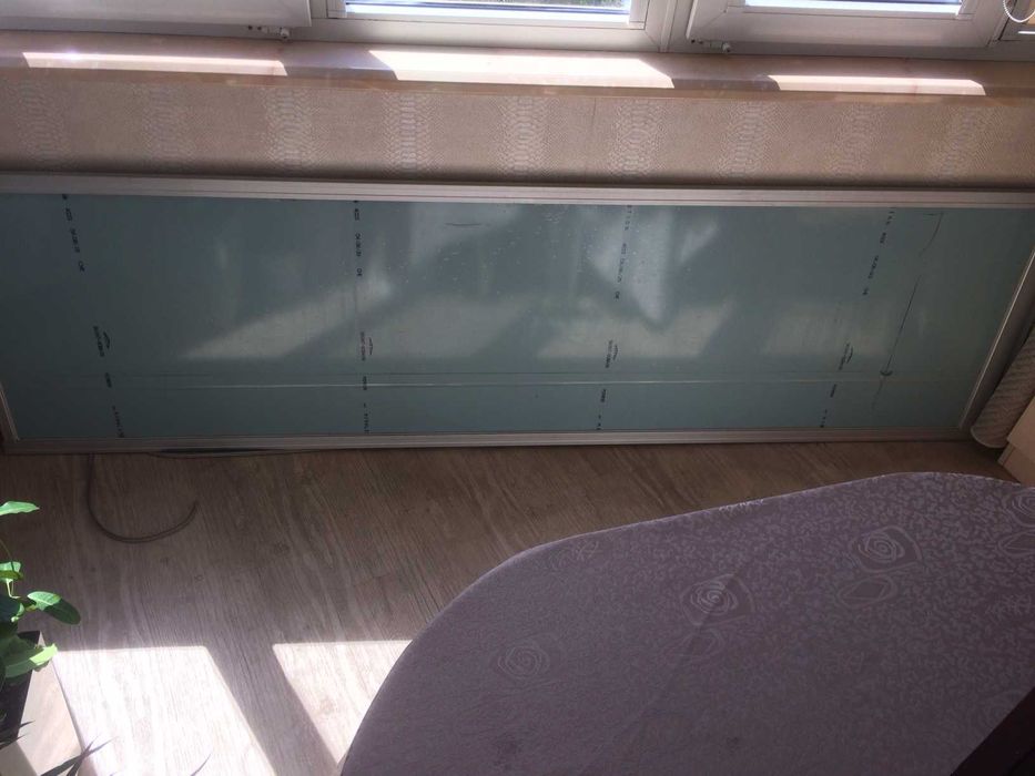 Зеркало в алюминиевой раме 245х70 см