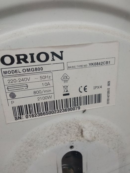 Пральна машина Orion OMG 800