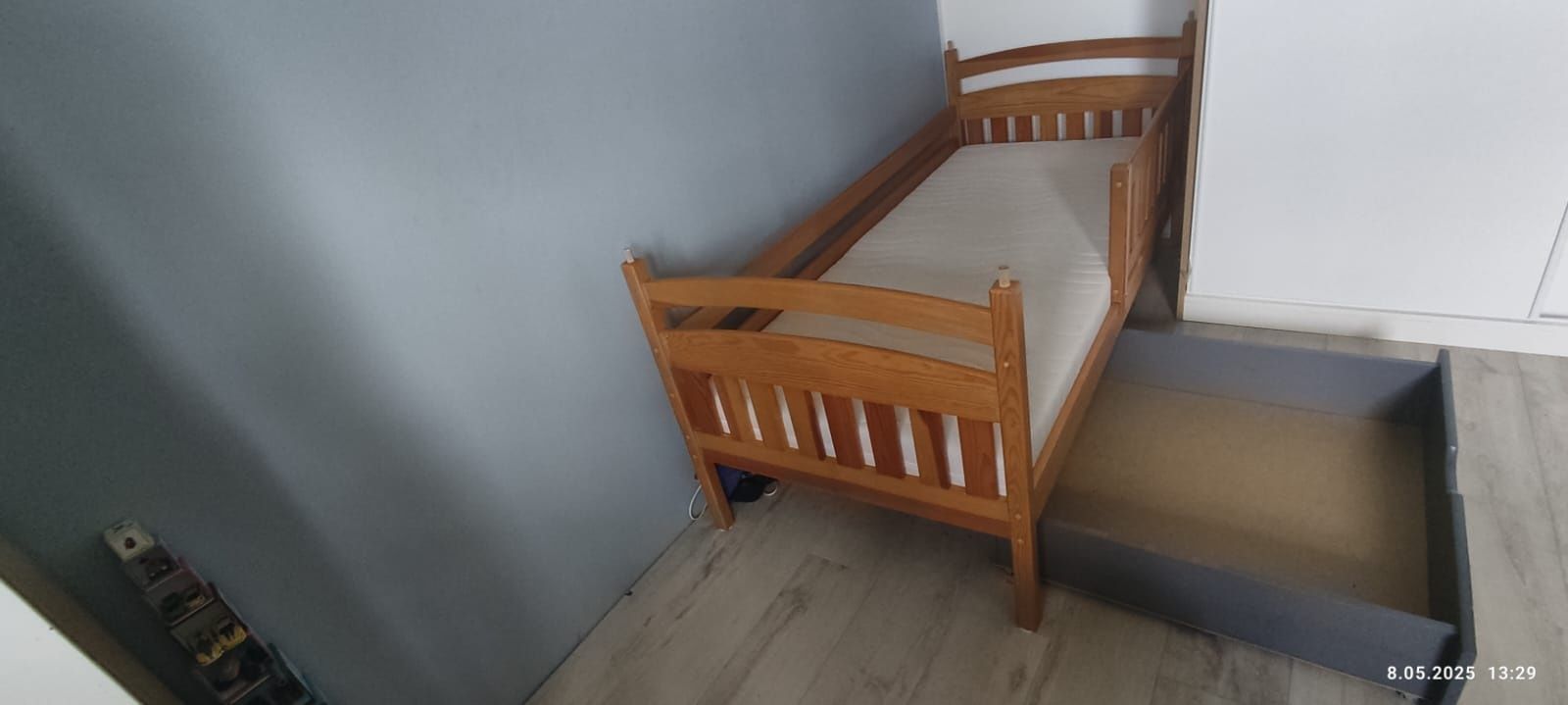 Łóżko piętrowe drewniane firmy Lano meble