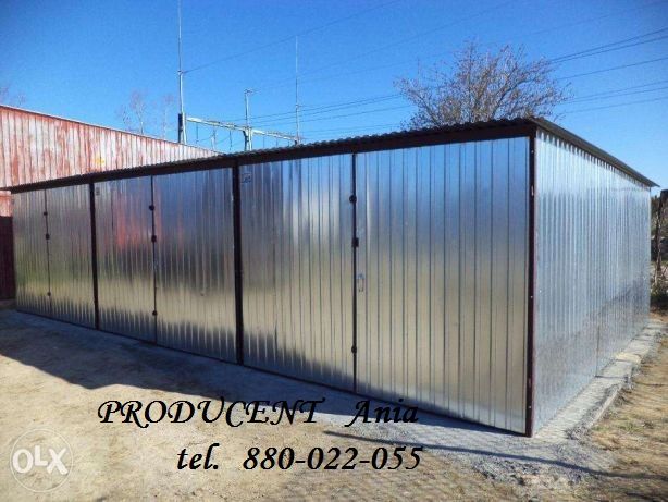 Garaż blaszany 3x5 Blaszak WZMOCNIONY Garaże blaszane Dostawa Montaż