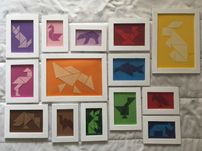 Conjunto de quadros para decoração infantil, quarto de bébé, criança.