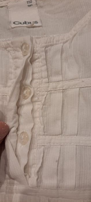 Bluzeczka/koszula biała Cubus 110 odświętna