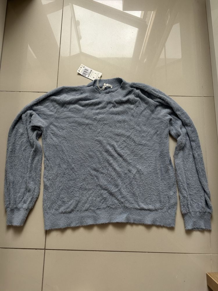 Bluza pluszowa OYSHO rozmiar L jasnoniebieski nowa z metką