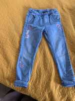 Spodnie jeansowe dla dziewczynki/ dżinsy 128