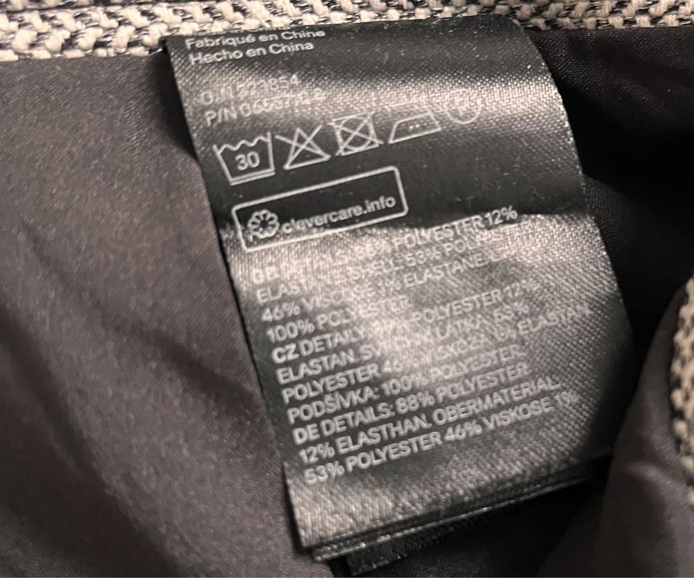 ołówkowa midi spódnica H&M w jodełkę rozmiar M (38) nowa z metką