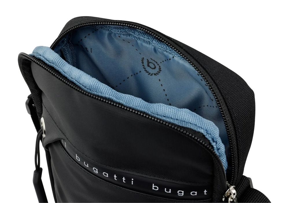 Сумка Bugatti Original через плечо с защитой от кражи черного цвета