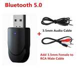 Bluetooth 5,0 аудио приемник передатчик. Беспроводной, AUX, USB.