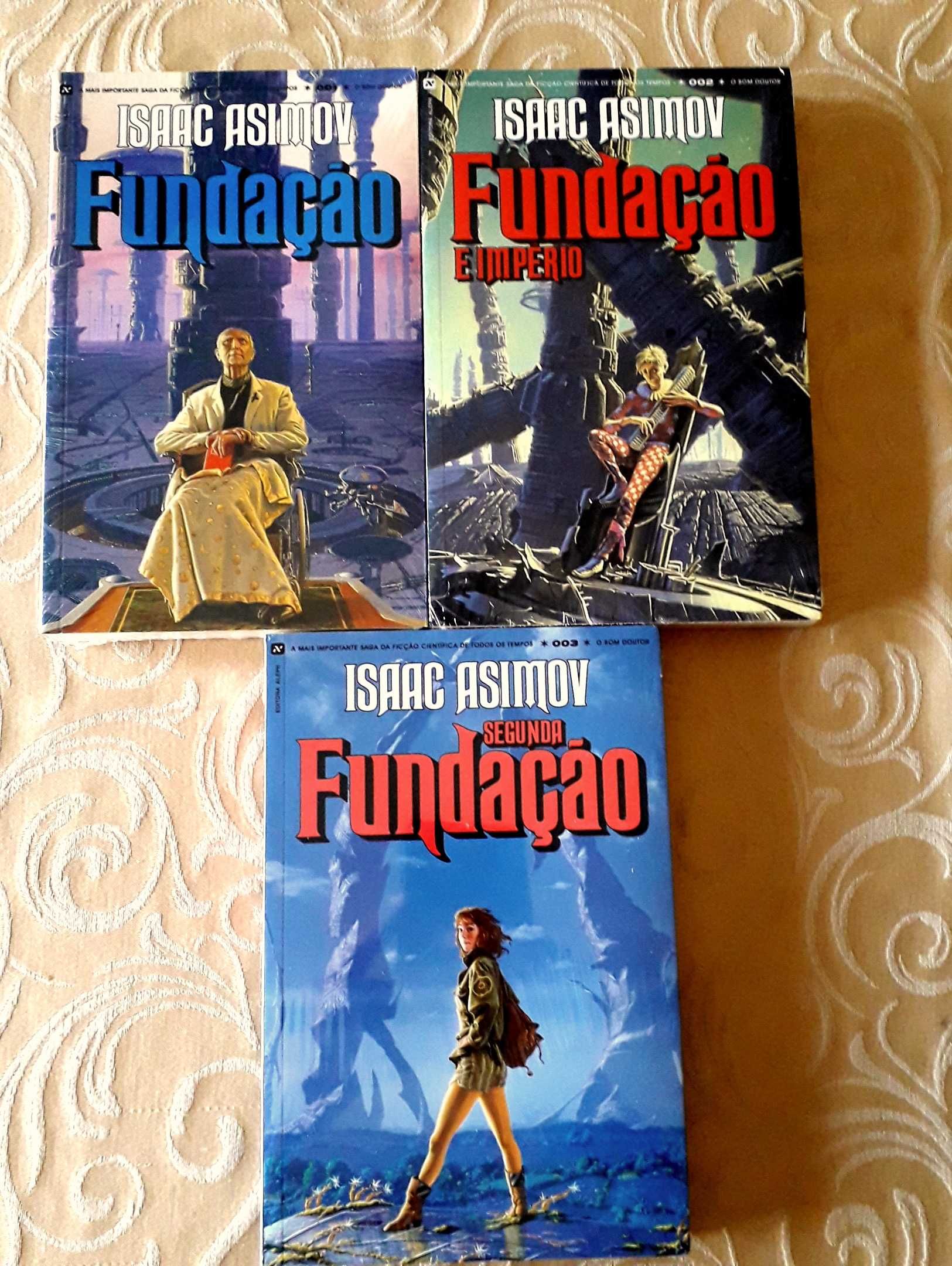 Isaac Asimov - Trilogia da Fundação - Vol. 1 a 3  - Ed. BRASIL - NOVOS