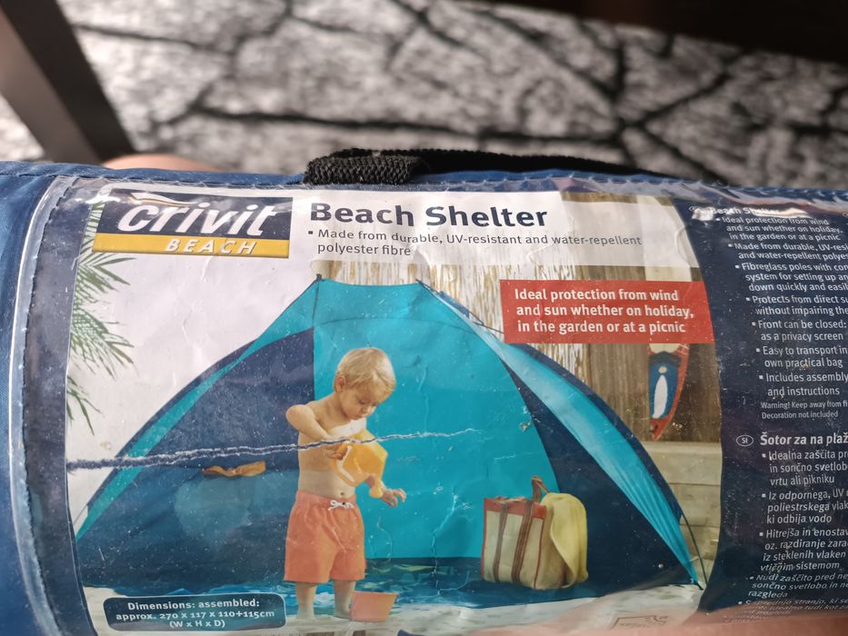 Namiot plażowy crivit beach