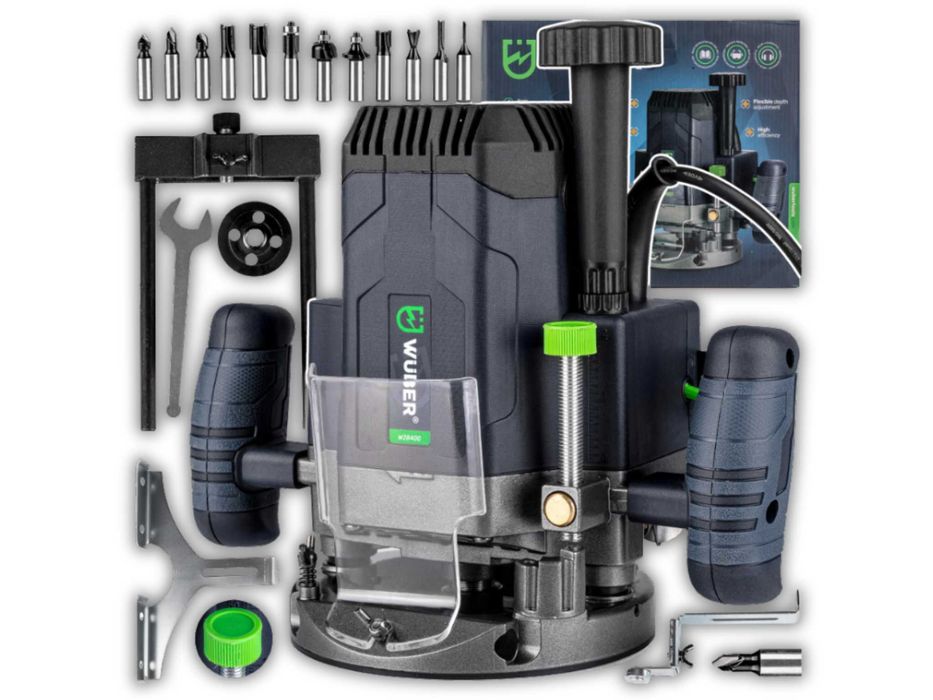 FREZARKA Górnowrzecionowa Elektryczna Do Drewna Zestaw XXL - WYPRZEDAŻ