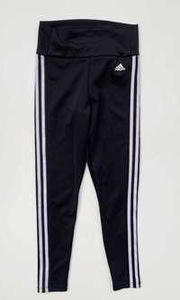 Legginsy Czarne S 36 Adidas Sportowe Czerń Spodnie