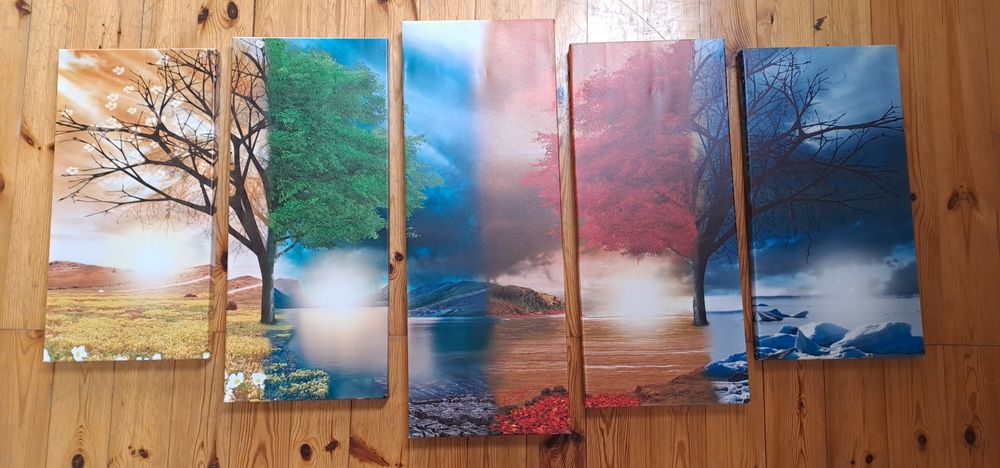 Obraz na płótnie cztery pory roku