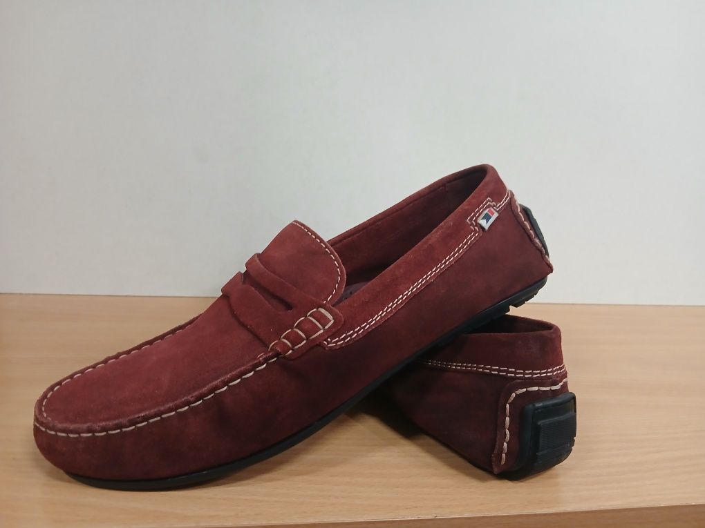 Мокасини  45-46 р/30 см Нові, стокові шкіряні(замш) Man by Gemo Оригін