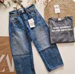 Джинсы багги прямые широкие zara 116.122.128.134.