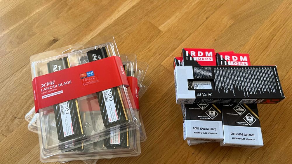 Okazja!! Pamięć DDR5 32GB (2x16GB) 6000Mhz Adata, Goodram, CL36