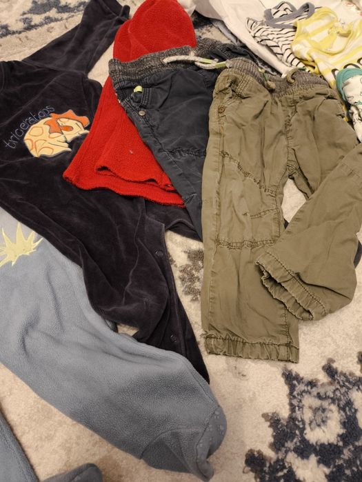 Zestaw spodni ocieplane, koszule na święta paczka dla chłopaka 80