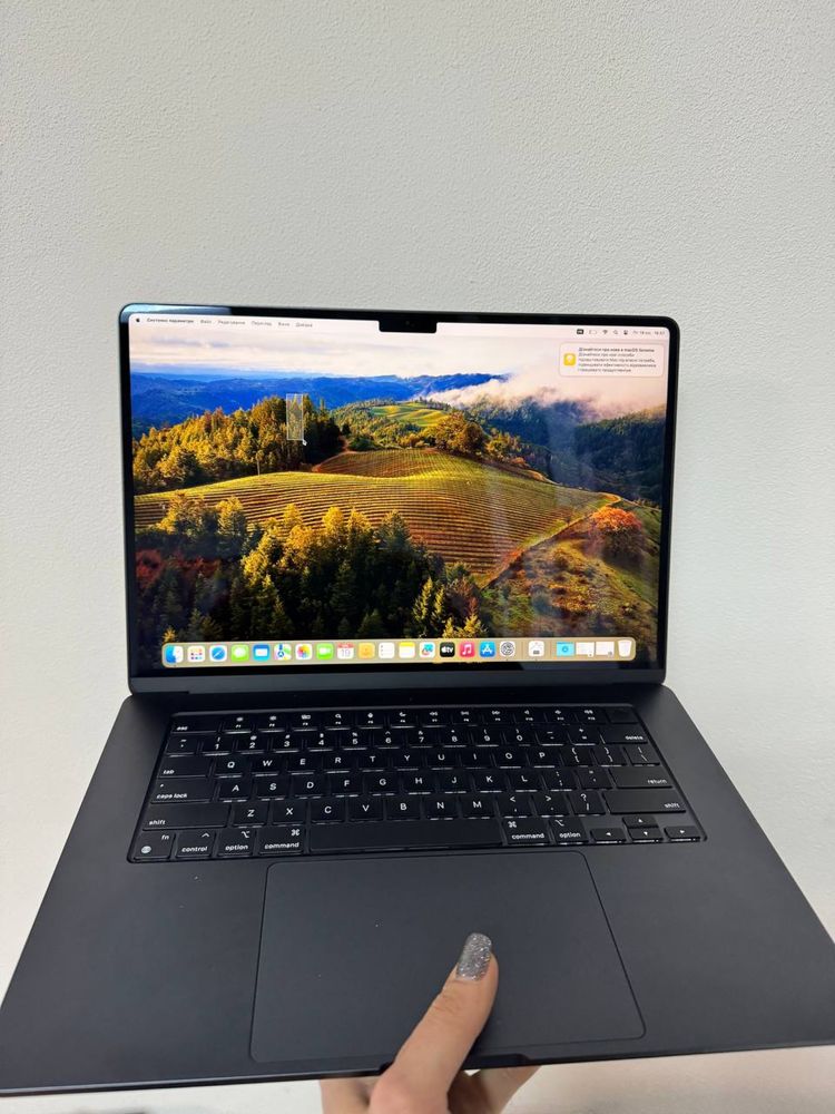 Macbook Air 15”, 2023, 8/256gb Midnight, стан нового, повний комплект