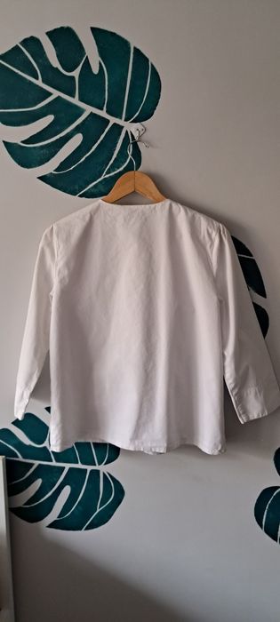 Koszula biala z falbana Reserved L