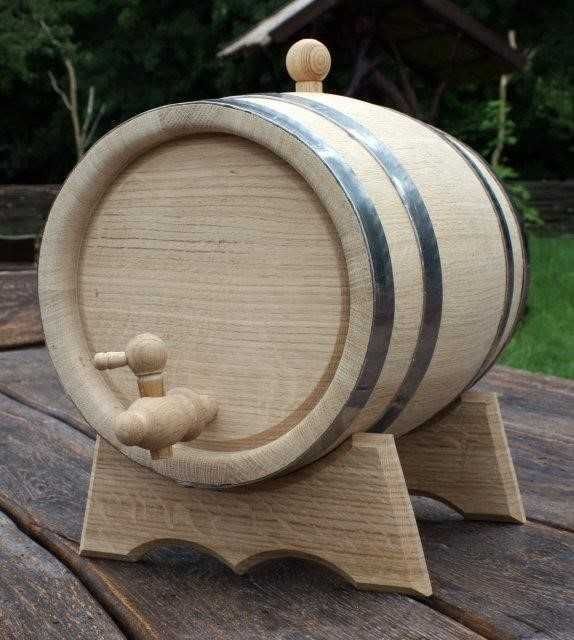 Дубова бочка D60, діжка з дубу, хорошої якості, різні літражі