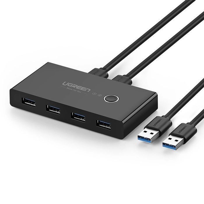 Ugreen switch box HUB przełącznik 4x USB 3.2 Gen 1 rozdzielacz USB