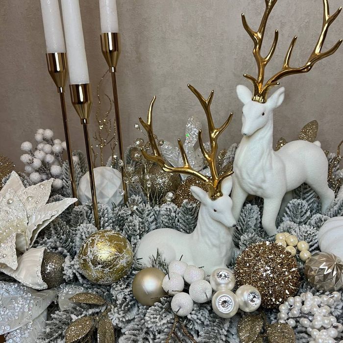 Новорічний декор Новорічна композиція Різдвяний підсвічник