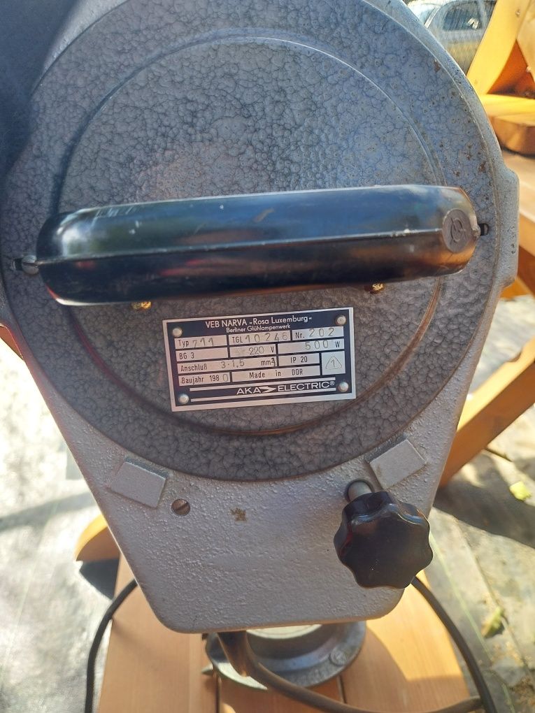 Lampa teatralna,telewizyjna loft reflektor DDR 1980r.