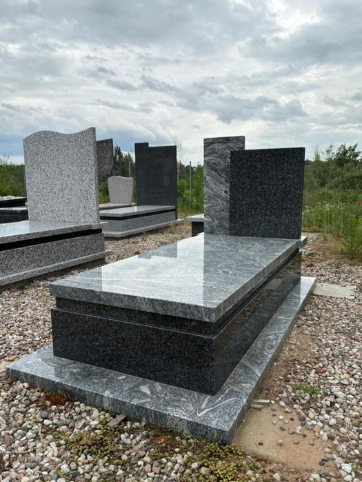 Nagrobek granitowy brąz królewski 190x90cm Dojazd montaż ZAPRASZAMY