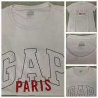 T-Shirt GAP branca com estampado Paris tamanho  L.