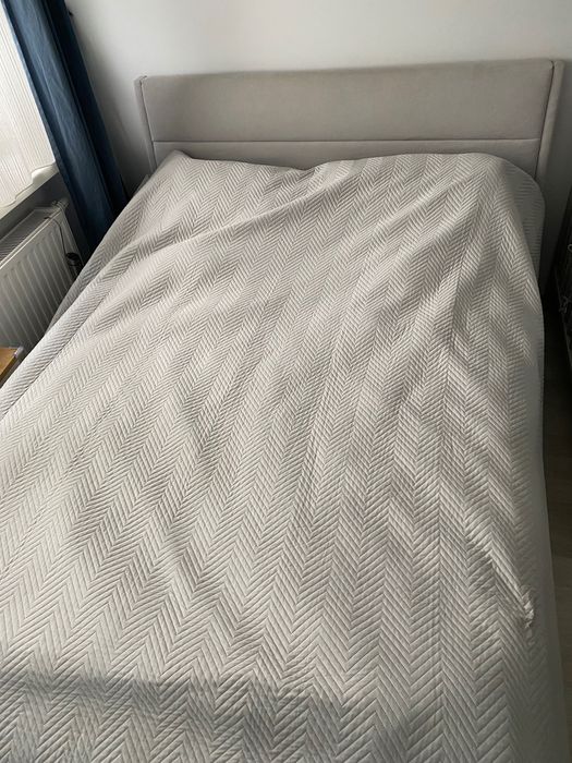 Łóżko BRW 140x200 ze skrzynią i materacem