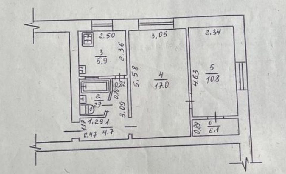 Продаж 2-кімн квартири в центрі міста