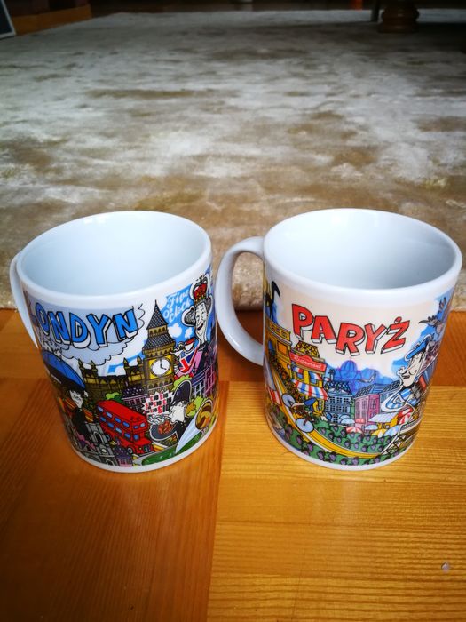 Kubek ceramiczny upominkowy Londyn, Paryż