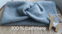 Opaska 100% kaszmir jasny szary hand made