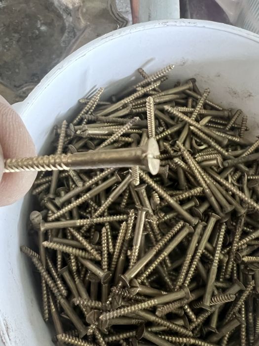 Wkręty mosiężne 4 cm 1100szt