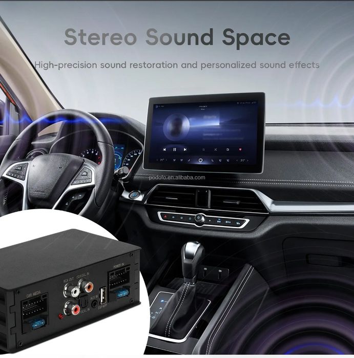 Amplificador de potência para carro DSP 4 canais com controlo por APP