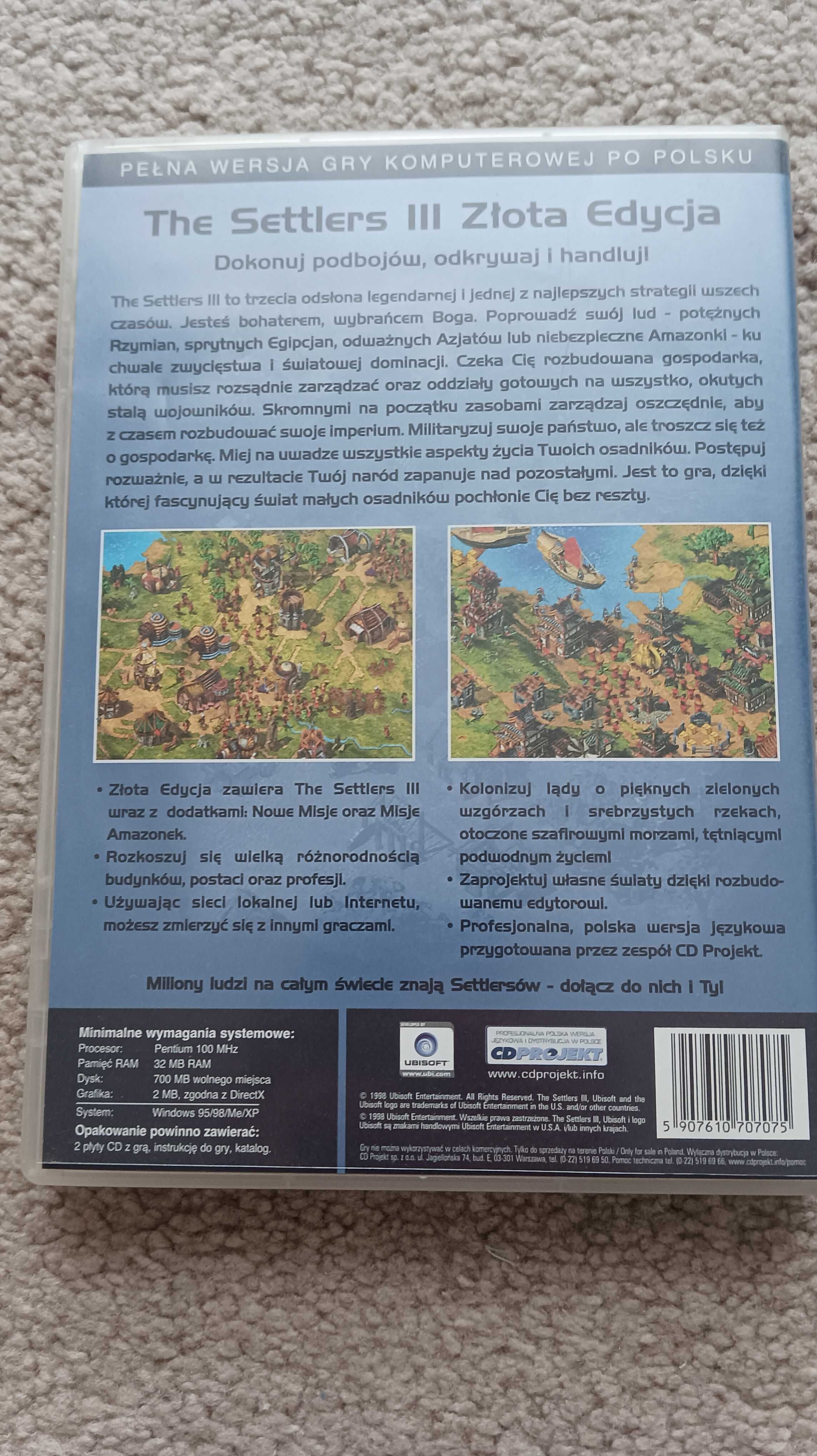 Gra PC The Settlers III Złota Edycja