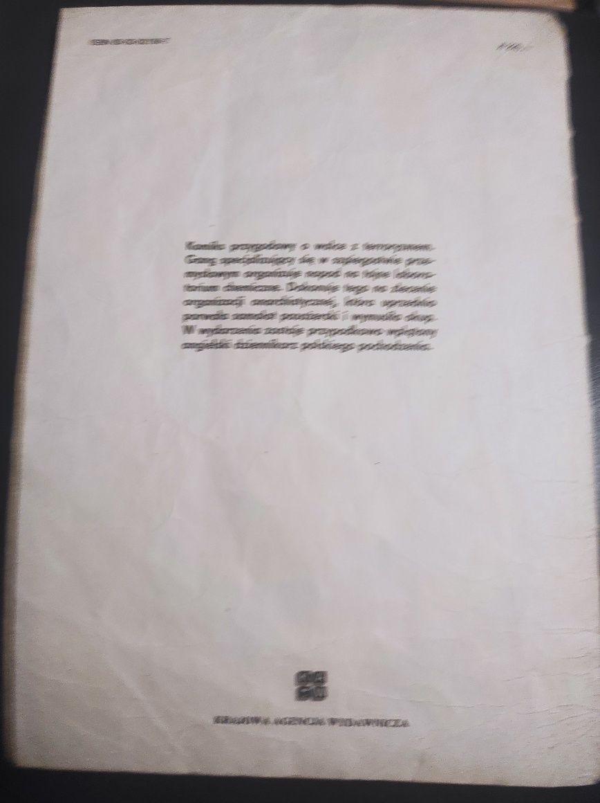 Komiks PRL Czarna Róża. Stan bdb. 1988 rok