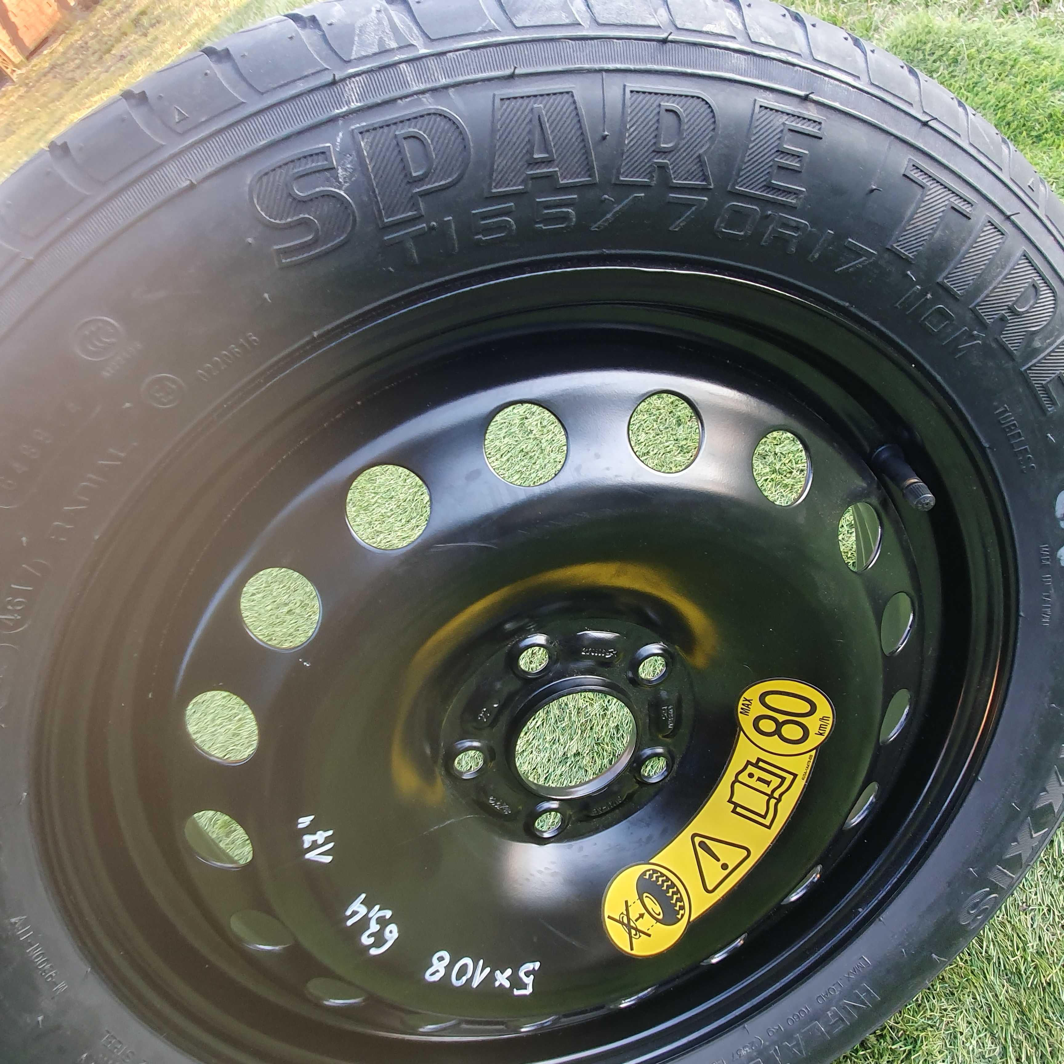 FORD KUGA MK2 II NOWE koło dojazdowe ,zapasowe 155/70/17 5x108