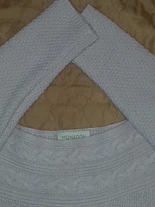 свитер джемпер пудровый Monsoon альпака вискоза р. М/евро40/наш46