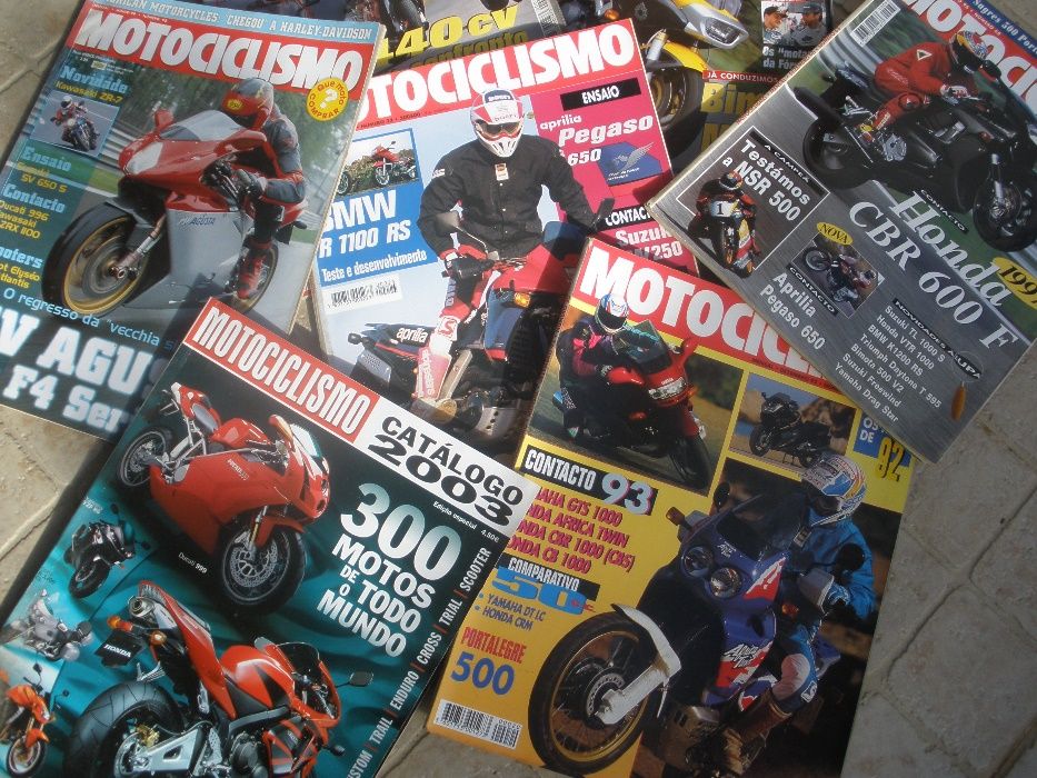 Coleção Revistas Motojornal e Motociclismo.