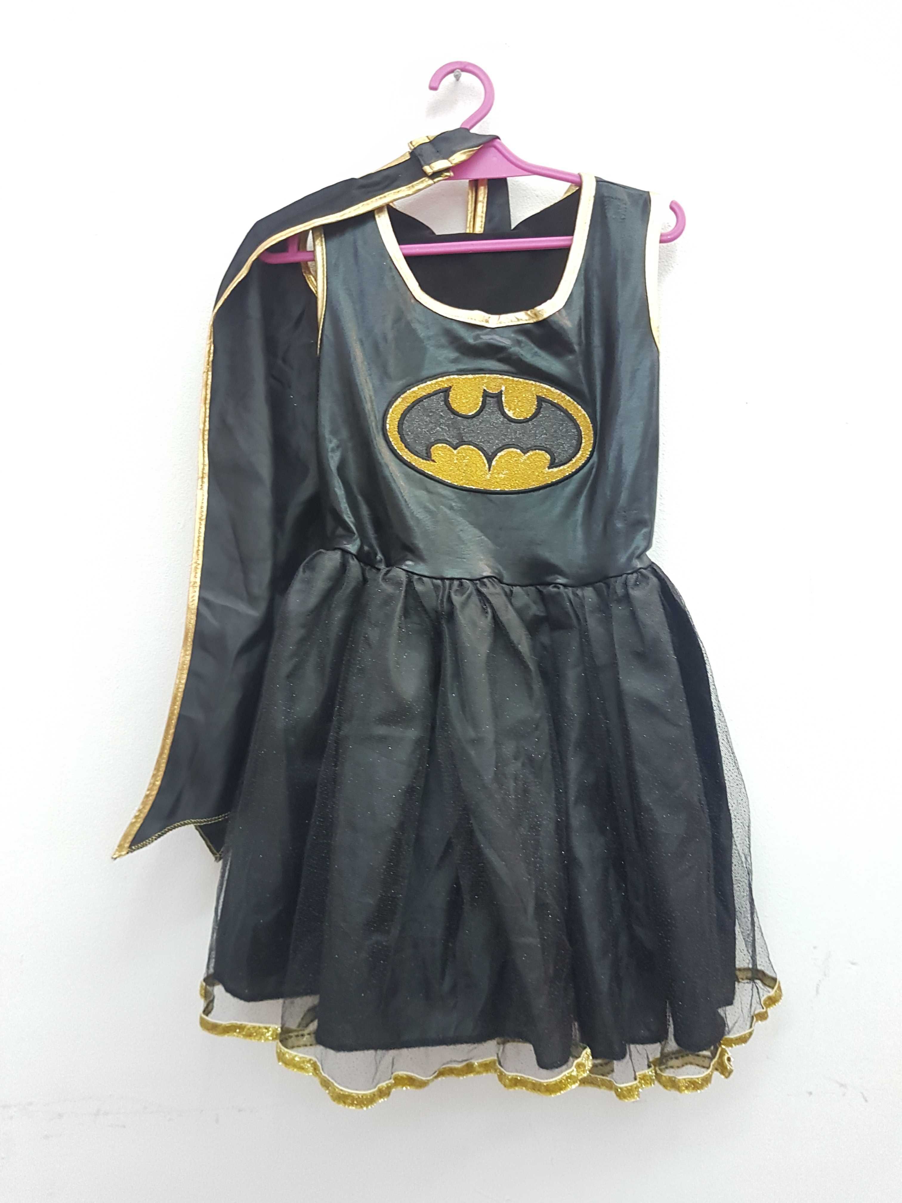 Strój karnawałowy sukienka Batman Batgirl 5 - 6 lat A1636
