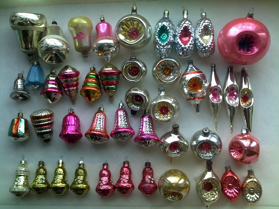 Елочные новогодние игрушки на елку ссср и гдр 40-е - 70-е годы