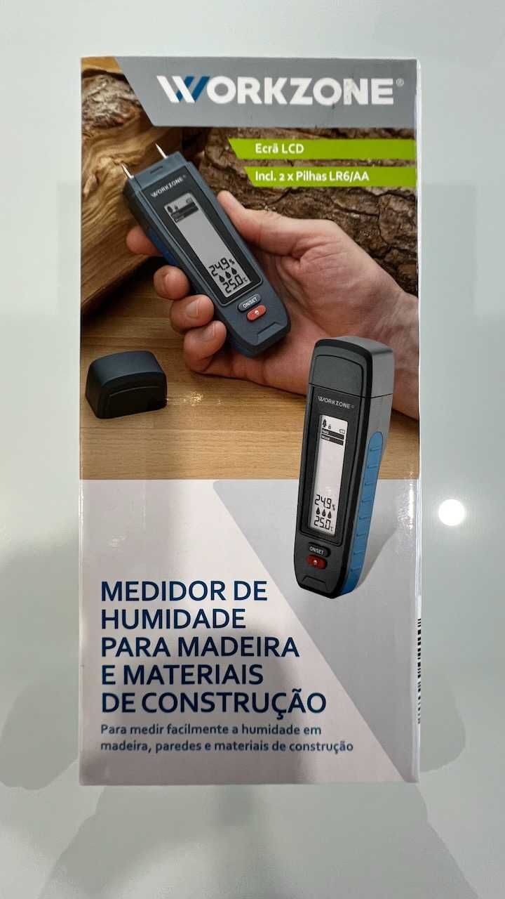 Medidor de Humidade para Madeira e Materiais de Construção (WORKZONE)