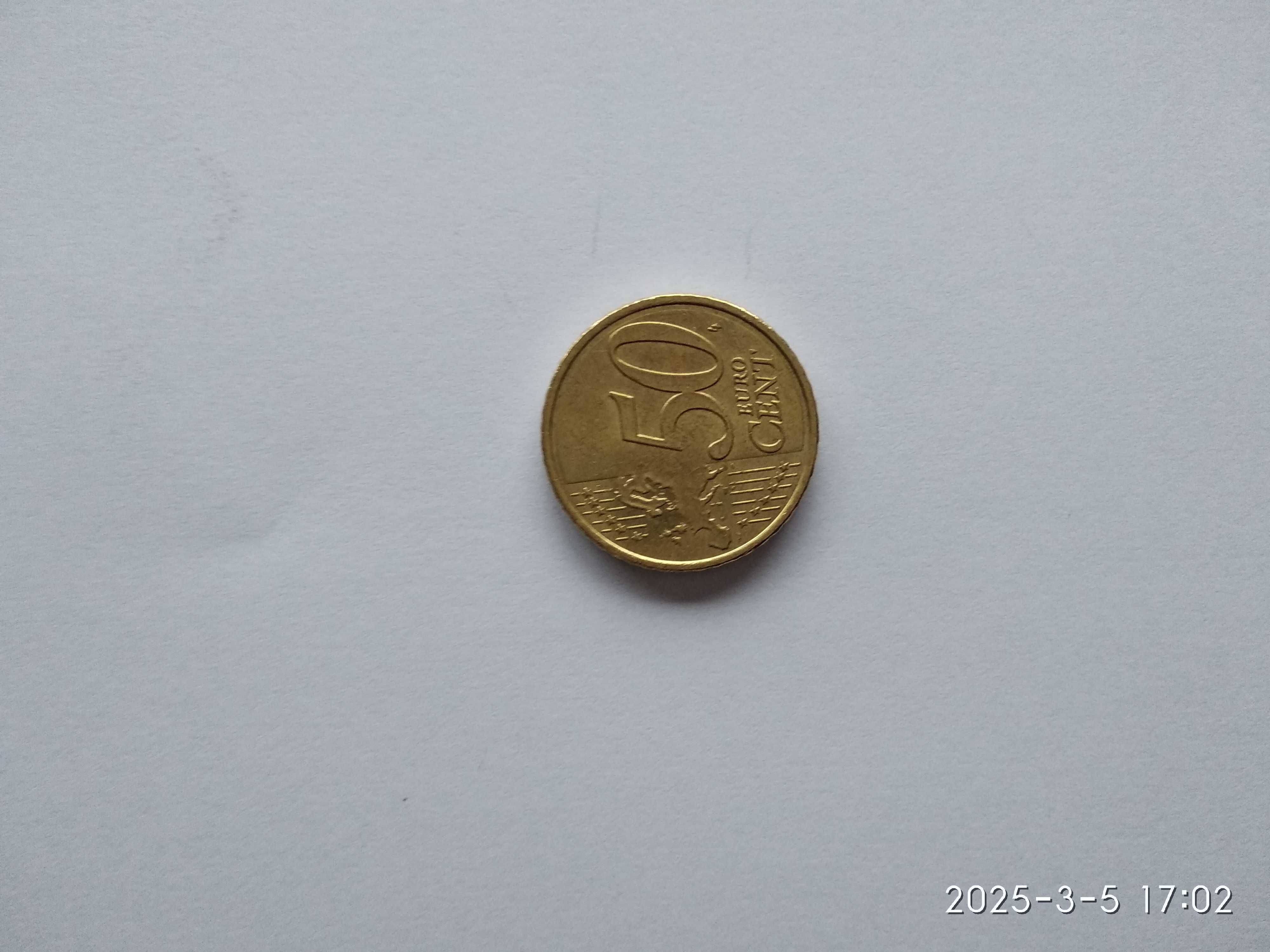 Moeda 50 Cêntimos do euro Espanha 2020