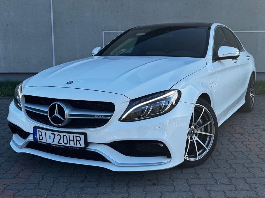 Mercedes-Benz Klasa C MERCEDES w205 c63 AMG 4.0l v8 510km /nowe opony zima i serwis olejowy
