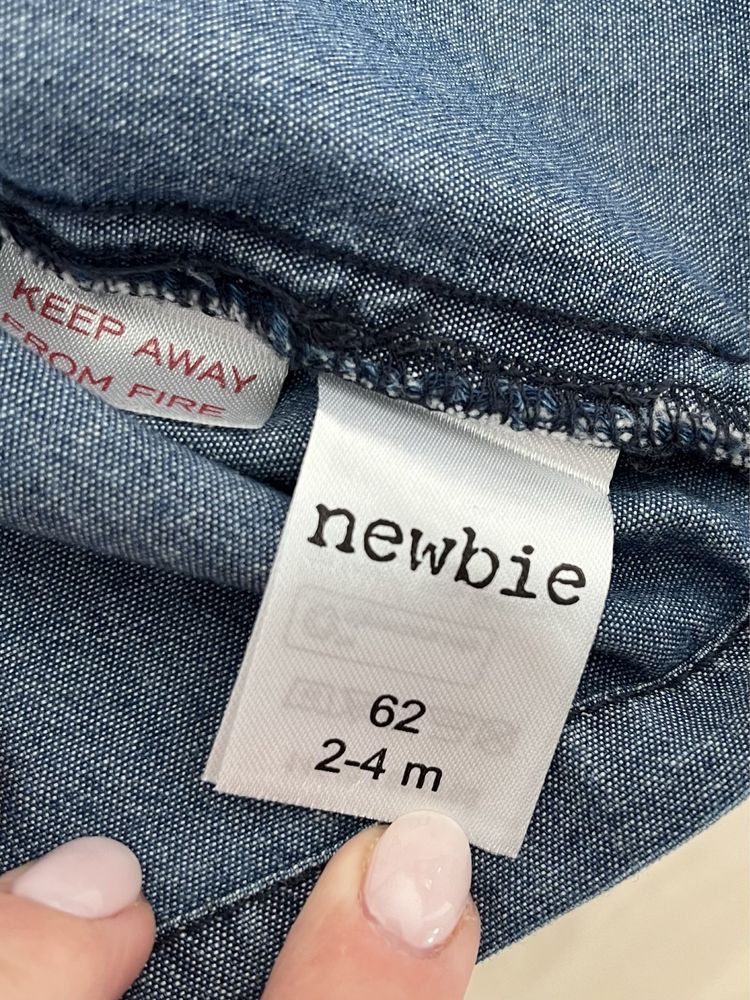 Sukienka spódnica na szelki jeansowa Newbie rozm. 62