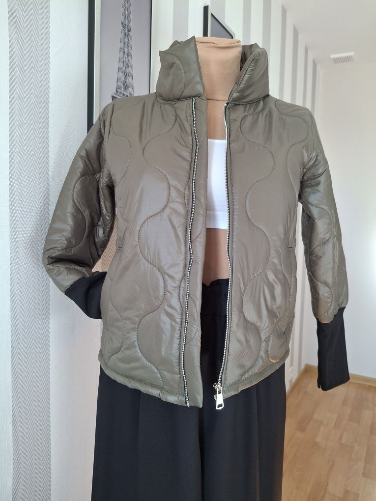 Kurtka damska lekka S/M nowa z metką khaki