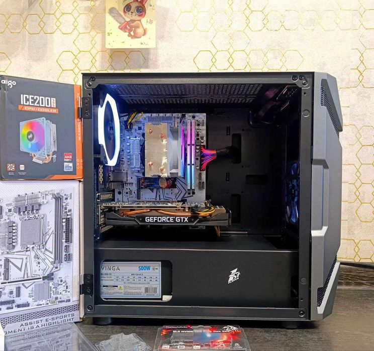 Ігровий ПК i3 12100F GTX 1660 Ti 6GB 16 DDR4 4/8 Ядер LGA1700 B760