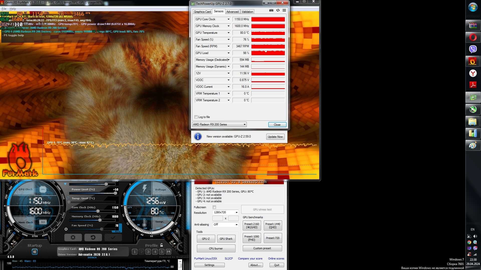 Відеокарта AMD SAPPHIRE R9 280X 3GB =RX470 < 1060 (-10%) Гарантія