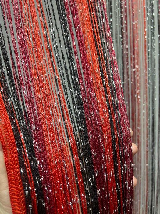 Штори-нитки Кісея Веселка з люрексом 300×280 см (арт. RDG-4+9+17)